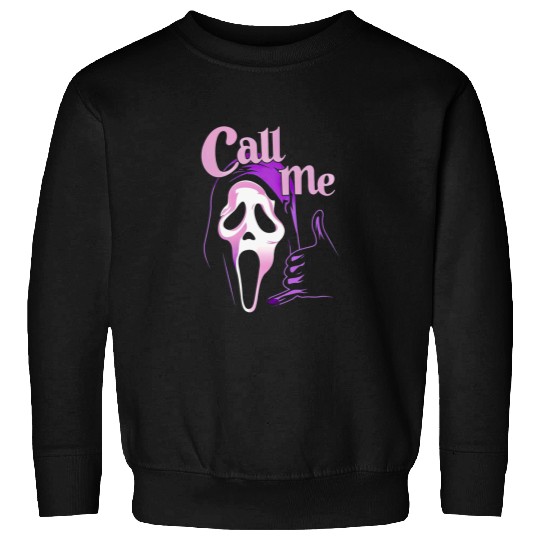 Scream Ghost Face Call Me Sweatshirt Sweatshirt, Scream Ghostface Sweatshirt