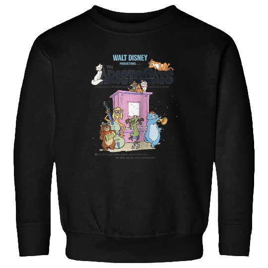 Disney The Aristocats Cats Playing Piano Raglan Baseball Tee Sweatshirts