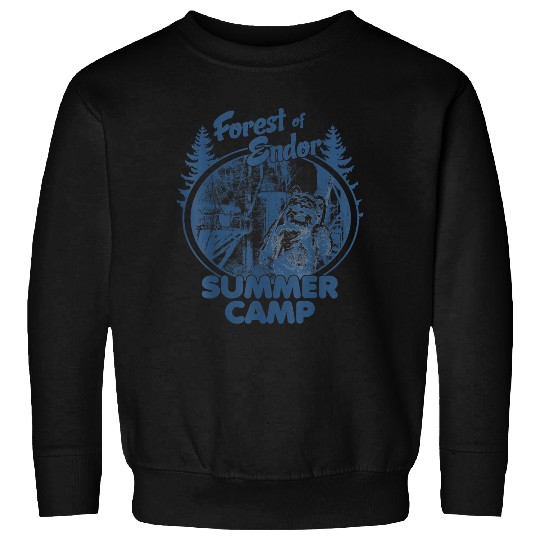 Star Warss Wicket Ewoks Endor Forest Summer Camp Disneyss+ Sweatshirts