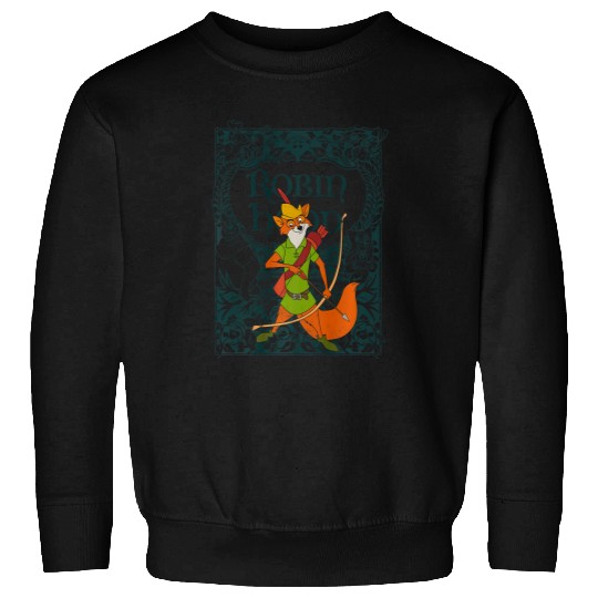 Disney Robin Hood Retro Vintagess Distressed Premium Sweatshirts