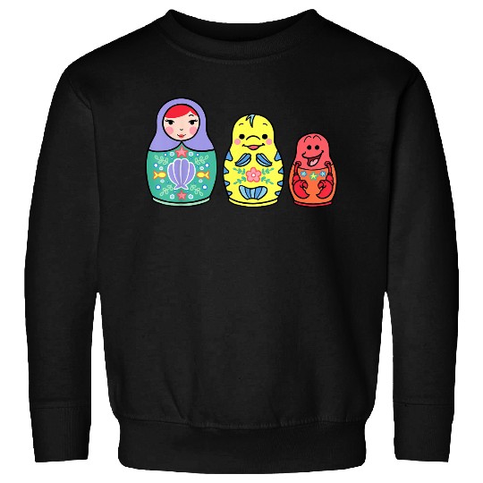 Disneyss The Little Mermaid Nesting Dolls Sweatshirts