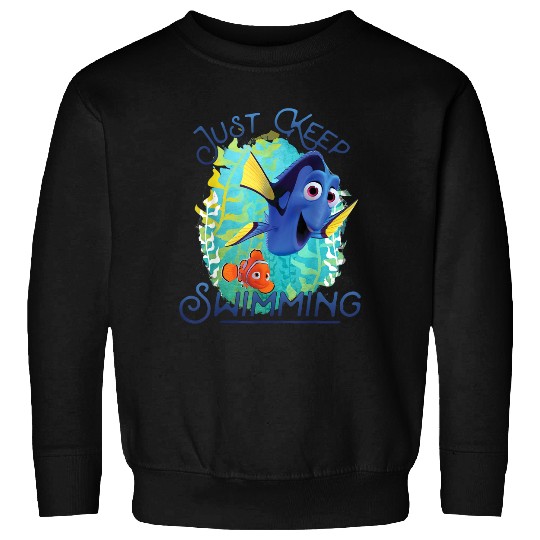 Disneyss Pixars Finding Dory Just Keep Swimming Ocean Logo Sweatshirts
