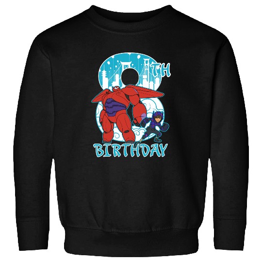 Disney Big Hero 6 Baymax Hiro 8th Birthday Graphic Sweatshirts