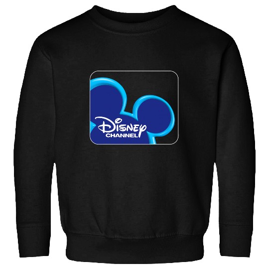 Disney Channel  Mickey Mouse Blue Retro 2000s Logo Sweatshirts