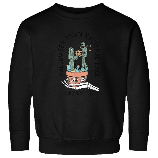 Disneyss The Nightmare Before Christmas Jack Sally Cactus Sweatshirts