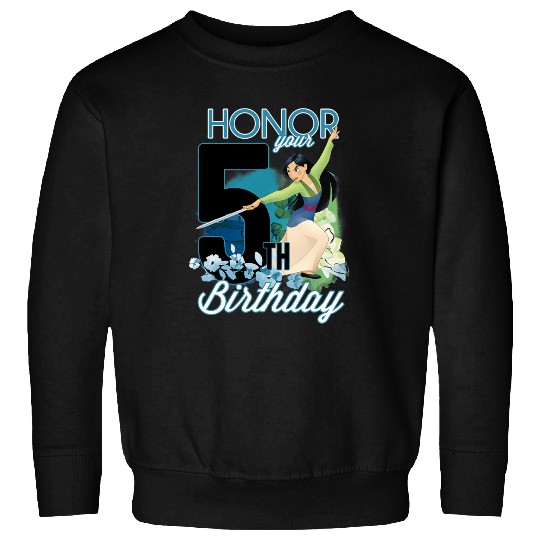 Disney Mulan Portrait Honor Your 5th Birthday Sweatshirts