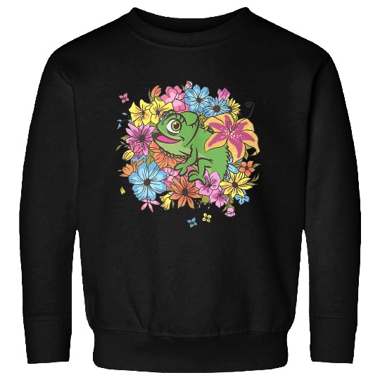 Disneyss Tangled Floral Pascal Sweatshirts