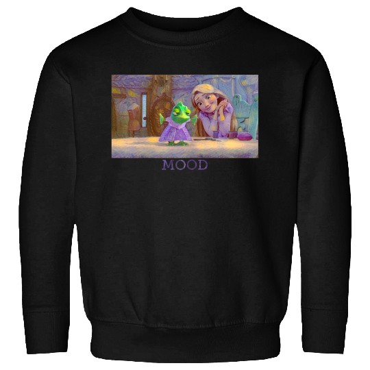 Disneyss Tangled Rapunzel Pascal Art Portrait Panel Sweatshirts
