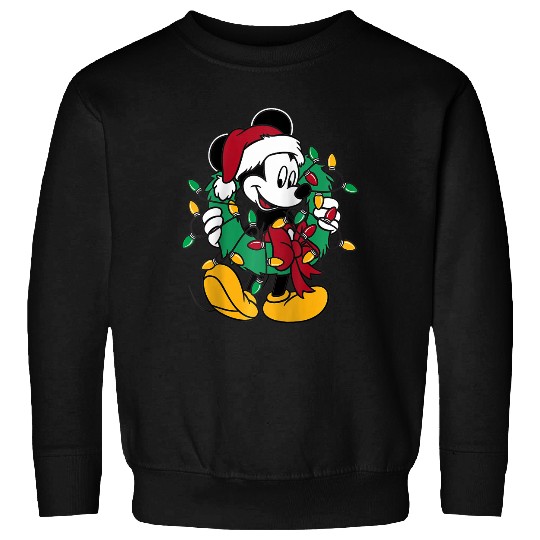 Disney Mickey Mouse Lights Raglan Baseball Tee Sweatshirts