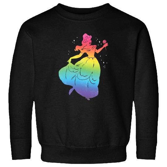 Disney Princess Belle Rainbow Gradient Beauty and the Beast Sweatshirts