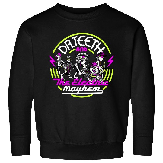 Disneyss The Muppets Dr Teeth Electric Mayhem Neon Sign Sweatshirts
