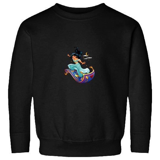 Disneyss Aladdin Princess Jasmine Magic Carpet Pose Sweatshirts