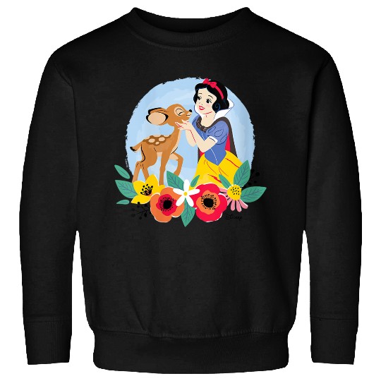 Disneyss Princess Floral Snow White Deer Sweatshirts