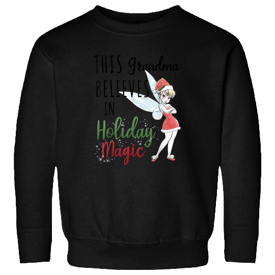 Disneyss Peter Pan Christmas Tinker Bell Holiday Magic Grandma Sweatshirts