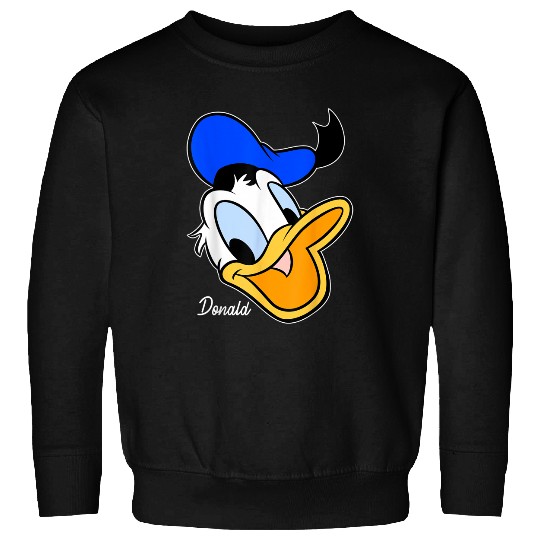 Disneyss Donald Duck Smiling Faces Portrait Sweatshirts