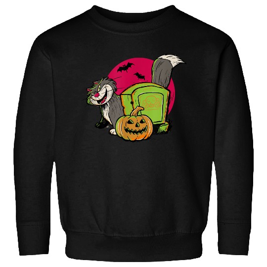 Disney Cinde Halloween 2024 Lucifer The Cat Graveyard Sweatshirts