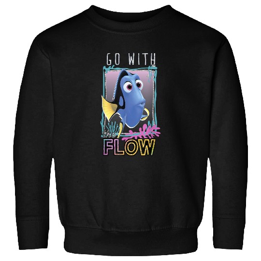 Disneyss Pixars Finding Dory Go With The Flow Glittery Frame Sweatshirts