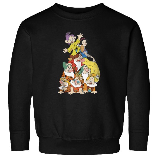 Disneyss Snow White And The Seven Dwarfs Group Stack Sweatshirts