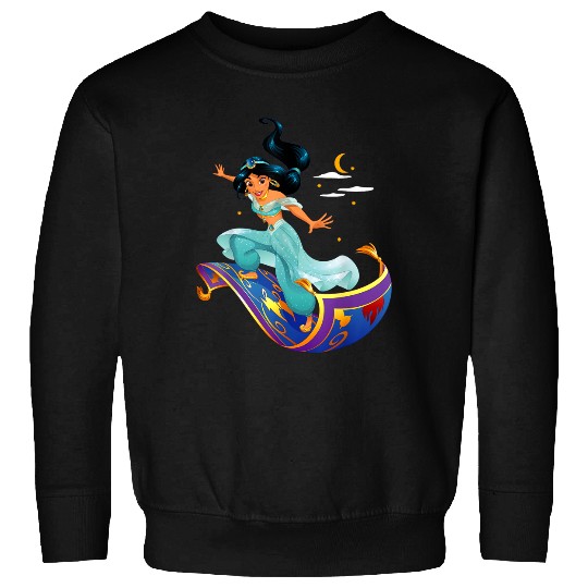 Disneyss Aladdin Princess Jasmine Magic Carpet Pose Sweatshirts