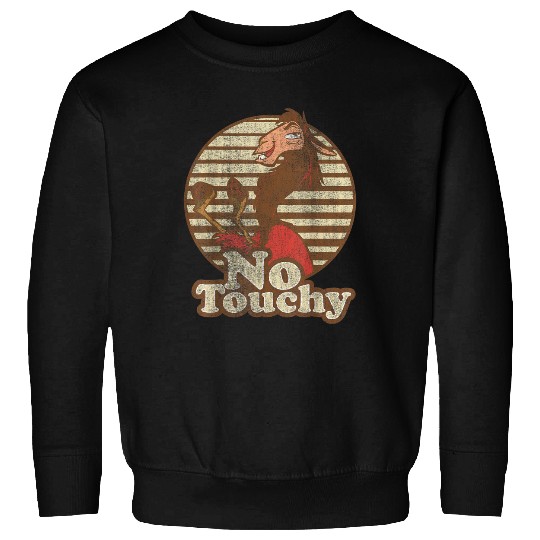 Disneyss Emperor's New Groove Kuzco Llama No Touchy Short Sleeve Sweatshirts
