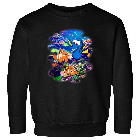 Disneyss Pixars Finding Dory Marlin Nemo Rainbow Reef Scene Sweatshirts