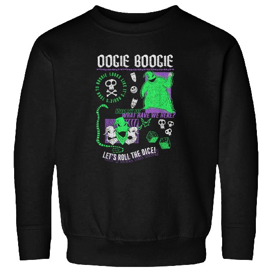 Disneyss The Nightmare Before Christmas Oogie Boogie Poster Sweatshirts