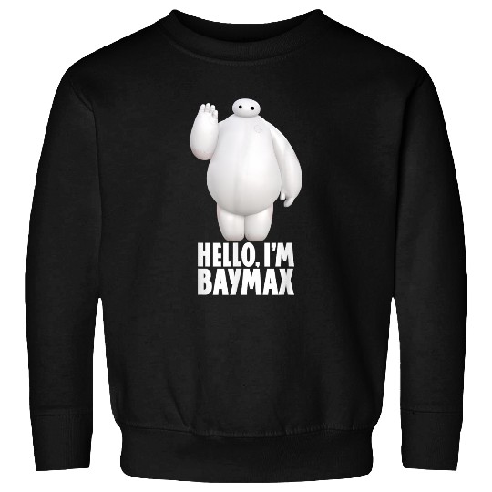 Disneyss Big Hero 6 Hello I'm Baymax Cute Portrait Sweatshirts