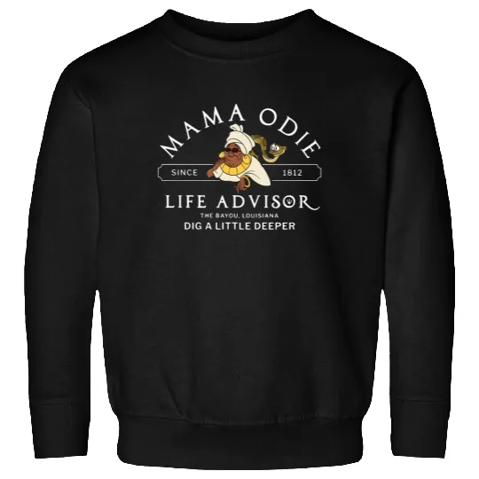 Funny Mama Odie The Princess And The Frog Sweatshirts, Disney Tiana Dig A Little Deeper Sweatshirts