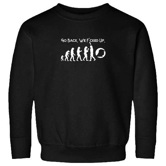 Funny Anti Trump Sweatshirt - Go Back! Trump Evolution Tee