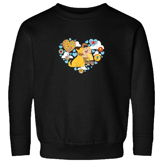 Disney and Pixars Up Russel and Dug Heart Sweatshirts
