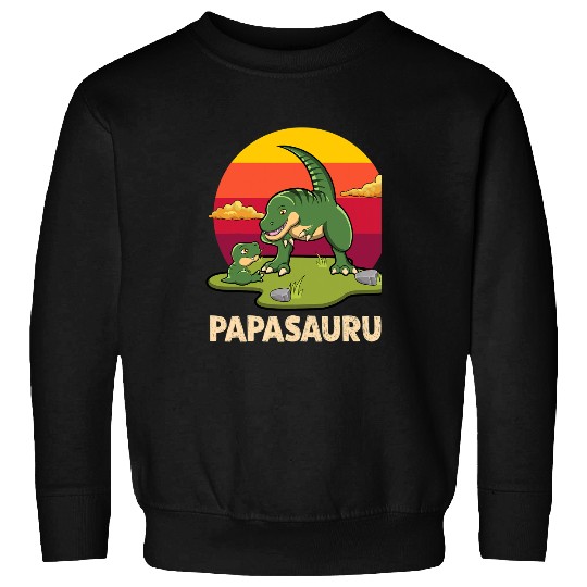 Dinosaur Dino Papa Dino Papasaurus Fathers Day Rex Sweatshirts