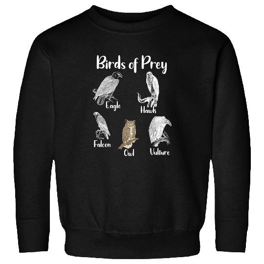 Cute Owl Birds of Prey Eagle Hawk Falcon Owl Vulture Sweatshirts
