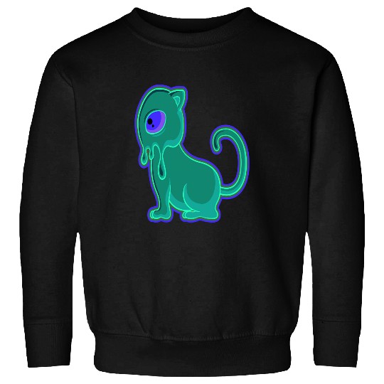 Cat Paws Alien Space Cat Space Kitten EDM Melt Sweatshirts