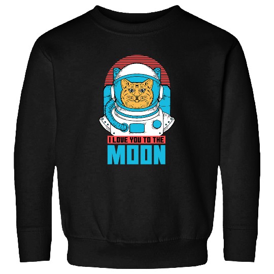 Cat Paws Space Cat 2UFO Alien Astronaut Sweatshirts