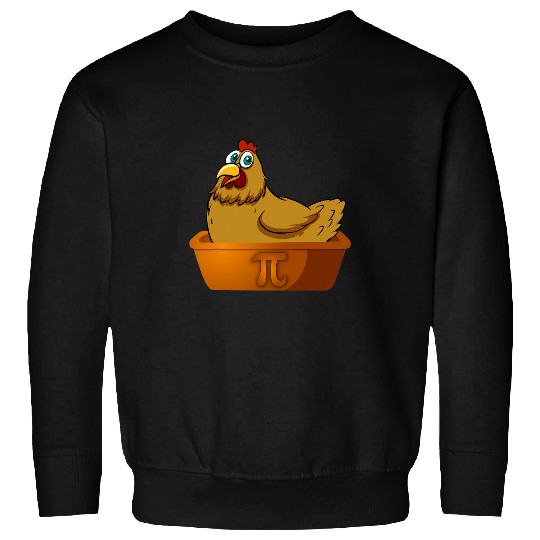 Chicken Poultry Pi Day Math Chicken Pot Pie Funny Geek Nerd Math Farmer Pi Sweatshirts