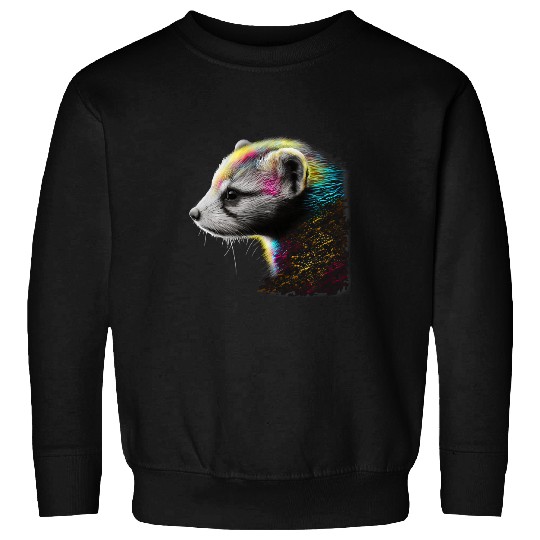 Ferret Gift Mom Dad Mustela Nigripes 3 Sweatshirts