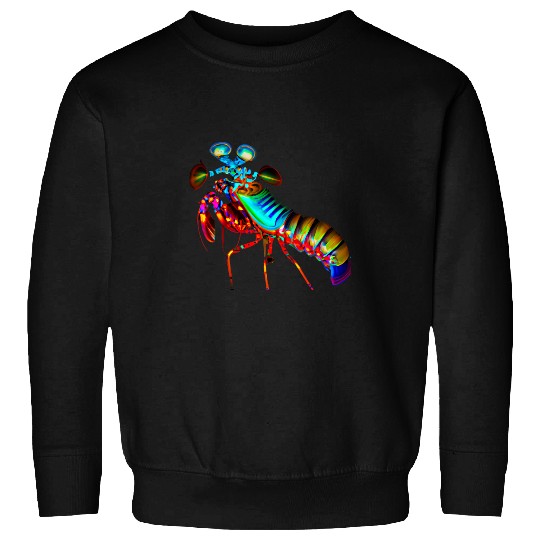 Shrimp Gift Rainbow Peacock Mantiss Shrimp Sweatshirts
