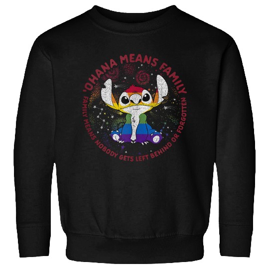 Disneyss Lilo Stich Ohana Pride Circle Sweatshirts