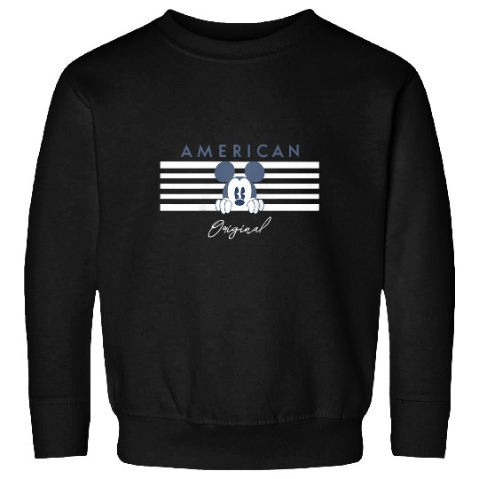Disney American Original Mickey Raglan Baseball Tee Sweatshirts