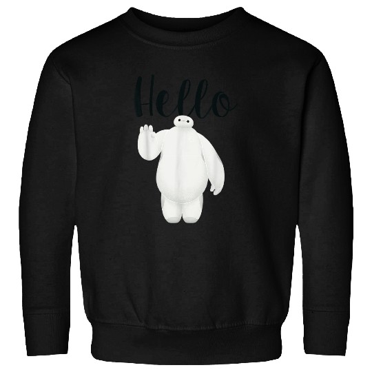 Disneyss Big Hero 6 Baymax Wave Hello Graphic Sweatshirts