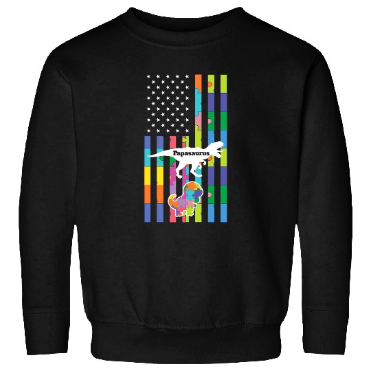 Dinosaur Dino Dino LGBT Mens papasaurus autism LGBT Sweatshirts