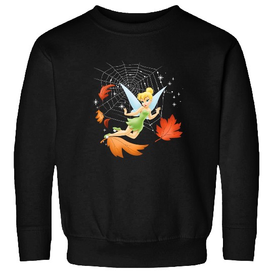 Disney Peter Pan Tinker Bell Fall Spider Web Leaf Sweatshirts