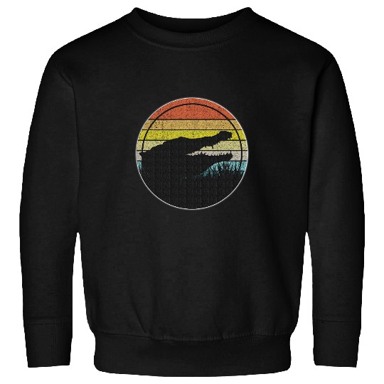 Alligator Animals men women retro crocs gators lover Crocodile Sweatshirts