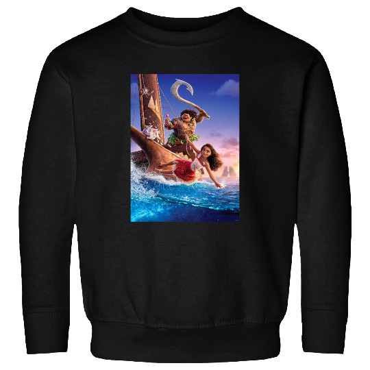 Disney Moana 2 Ocean Adventure  Movie Teaser Poster Sweatshirts