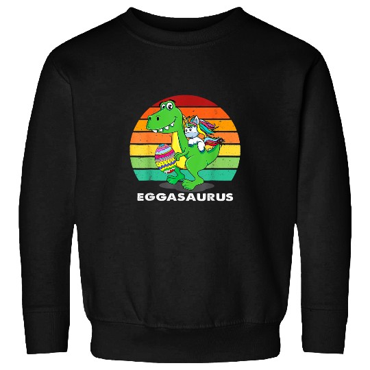 Dinosaur Dino Funny Eggasaurus Stegosaurus Egg Dinosaur Happy Easter Day 32 Sweatshirts