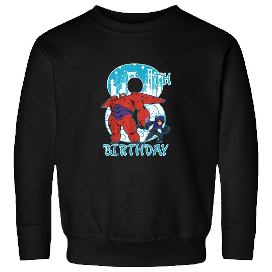 Disney Big Hero 6 Baymax Hiro 8th Birthday Graph Sweatshirts