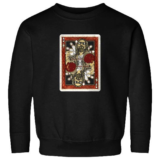 The Big Lebowski The Dude Abides Playing Card Sweatshirt