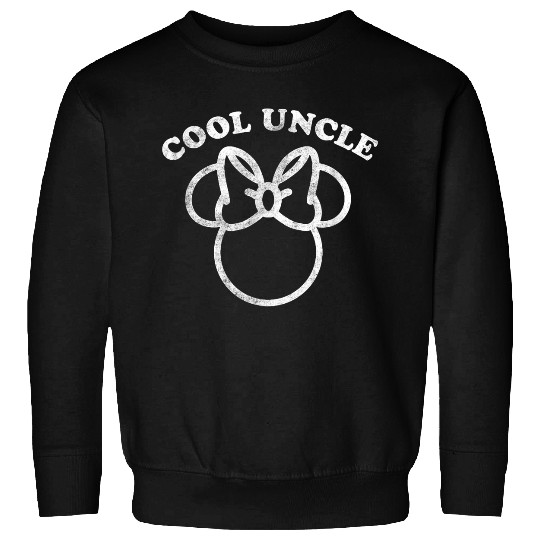 Disney Minnie Mouse Father's Day Girl Cool Uncle Distressed Sweatshirts