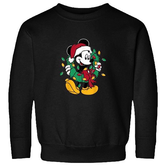 Disney Mickey Mouse Christmas Lights Sweatshirts