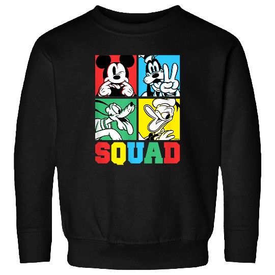 Disney - Mickey, Goofy, Donald, Pluto Squad Grid T-Shirt Sweatshirts